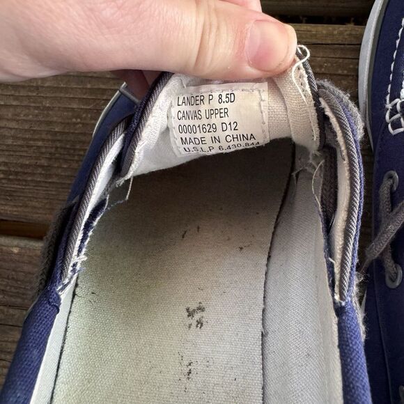Polo Ralph Lauren‎ Navy Canvas Loafers In A Men's Size 8.5D - Picture 5 of 6
